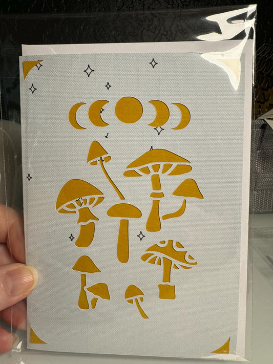 Greeting Card-Mushrooms